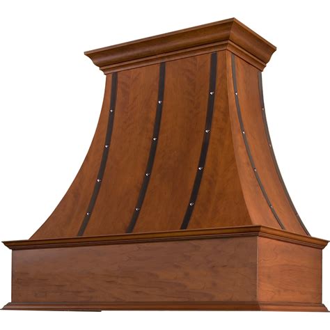 Curved Style Range Hood With Applied Carving Walzcraft
