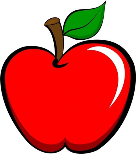 Vector Red Apple Cartoon Free Vector Download 21720 Free Vector For