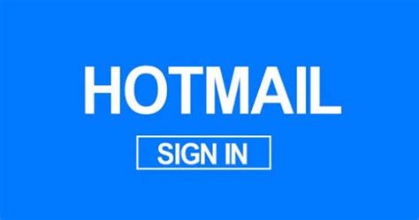 Hotmail Login Account Hotmail Co Uk Sign In Hotmail Login Uk