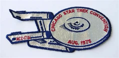 Rare Vintage 1975 Chicago Star Trek Convention Silver Uss Enterprise