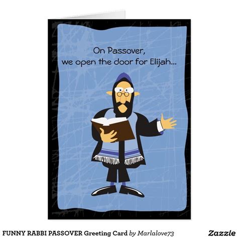 Funny Rabbi Passover Greeting Card Zazzle Passover Greetings Happy
