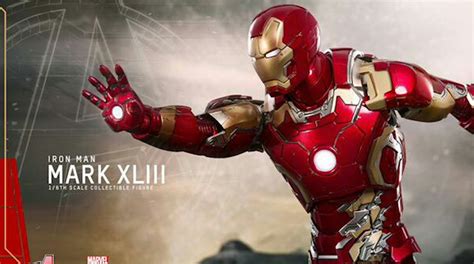 For this design, you'll use two separate masks to create an iron man mask. iron-man-mark-xliii-avengers-2