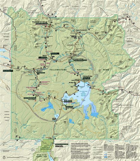 Printable Yellowstone Map