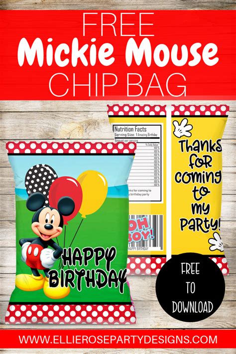 Find & download the most popular chips bag vectors on freepik free for commercial use high quality images made for creative projects. MICKIE MOUSE CHIP BAG PRINTABLE TEMPLATE FREE TO DOWNLOAD ...