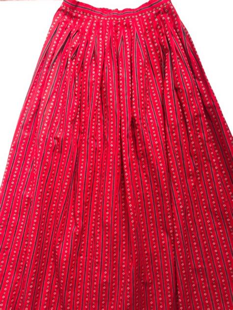 Vintage Prairie Skirt Handmade 1960s 1970s Xs Gem