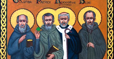 Jeremy Johnson S Iconography St Columba St Patrick St Augustine