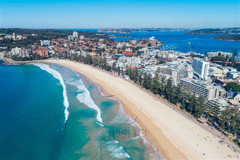 Manly Beach Aerial View Photo Syd3795 Gusha
