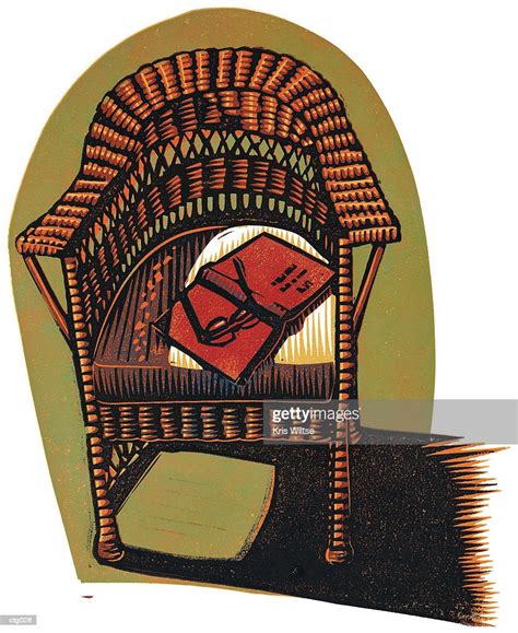 Wicker Reading Chair High Res Vector Graphic Getty Images