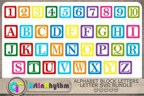 Block Letters Svg Block Alphabet Svg Graphic By Artinrhythm · Creative