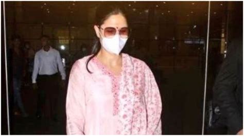 katrina kaif gets spotted at the airport in pink salwar suit katrina kaif traditional look video