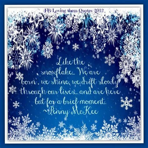 Snowflake Winter Wonderland Baby Shower Snowflakes All Quotes