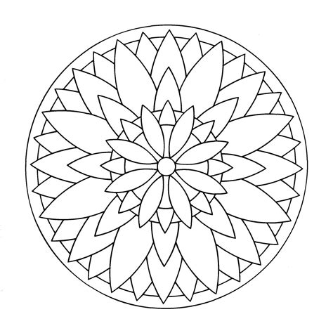 Maybe you would like to learn more about one of these? Simple mandala 3 | Mandalas Coloring pages for kids to ...