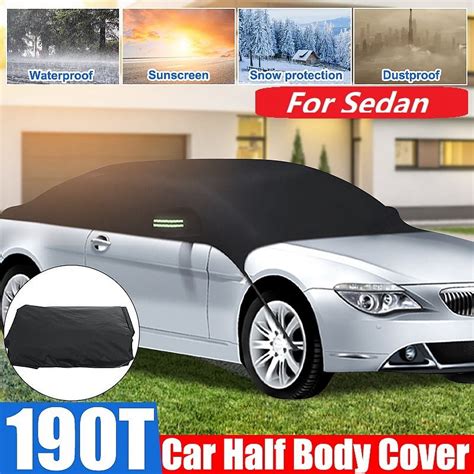 Winter Car Windshield Snow Cover For Sedan Half Car Cover Top For Ice Frost Snow Removal All