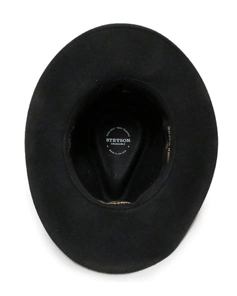 Stetson John Wayne The Fort Crushable Cowboy Hat Black Persimmon