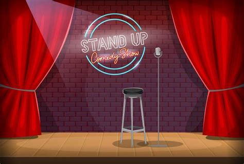 Stand Up Comedy Brick Wall Stock Vectors Istock