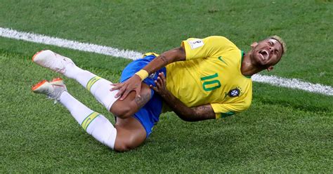 here s how much time brazil s neymar has spent on the ground during the world cup maxim