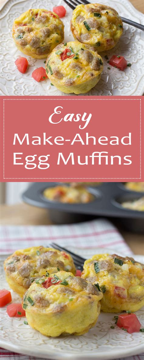 Easy Make Ahead Egg Muffins Make Ahead Meal Mom