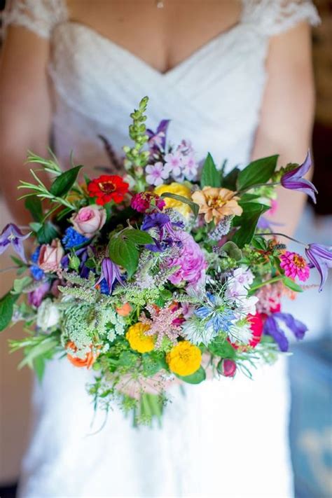 A Homemade And Colourful Wild Meadow Summer Wedding Wild