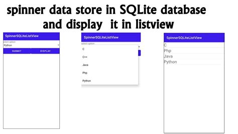 How To Get Value From The Spinner And Display It In Listview With