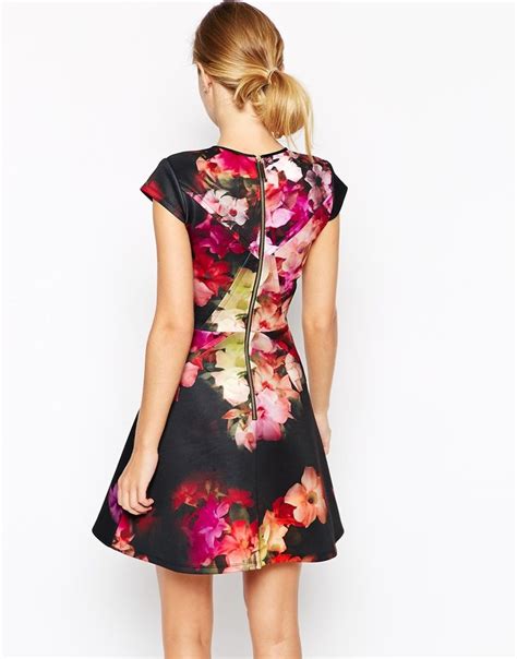 image 2 of ted baker skater dress in cascading floral print latest fashion clothes latest