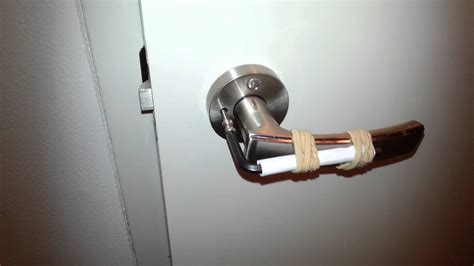 Apply pressure to the door and continue to bend and wiggle the card between the door and yourself. How to Unlock a Door Lock without a Key - Door Knobs