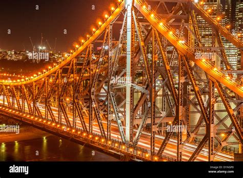 Story Bridge Over The Brisbane River Brisbane Queensland Australia