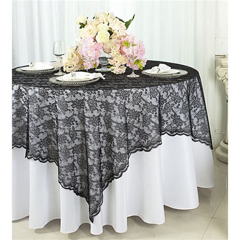 Wedding Linens Inc 72 In X 72 In Lace Table Overlays Lace Tablecloths
