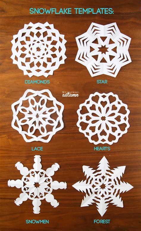 Turn your home into a winter wonderland with paper snowflakes! How to make paper Snowflakes - It's Always Autumn