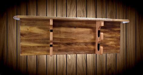 Sword Display Rack Shelf Aspen Wood Wall Mount Custom Oak Hangers Home