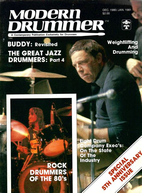 Vintage Modern Drummer Magazine Dec 1980jan 1981 Nos