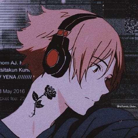 🖤 Grunge Aesthetic Anime Boy Icon 2021