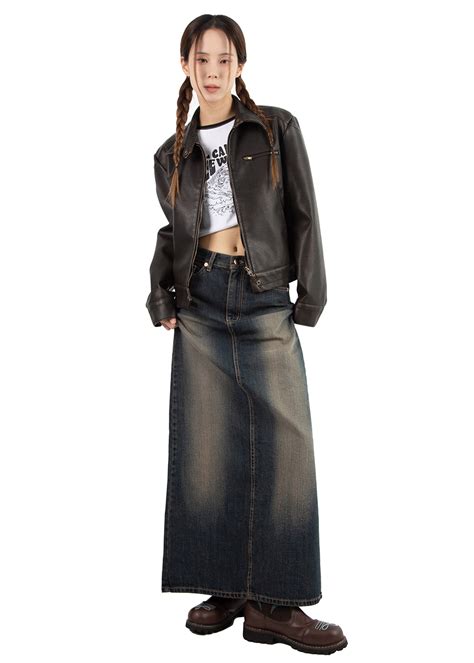 Vintage Long Denim Skirt 릿킴