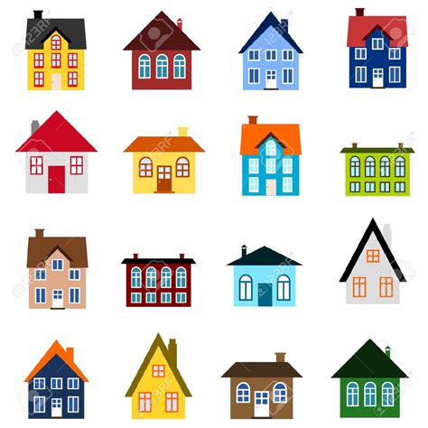 Coloured Houses Clipart 20 Free Cliparts Download Images On