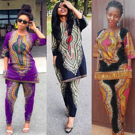 656 Fashion Womens African Print Dashiki Tops Party Evening Mini Dresspants Suits Ebay