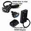 Micro USB Zu HDMI Adapter HDTV 1080P Stecker VGA Buchse 