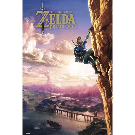 The Legend Of Zelda Poster Breath Of The Wild On Close Up