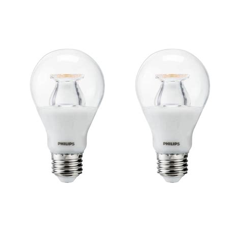 Philips 60 Watt Equivalent A19 Led Light Bulb Soft White Clear Warm