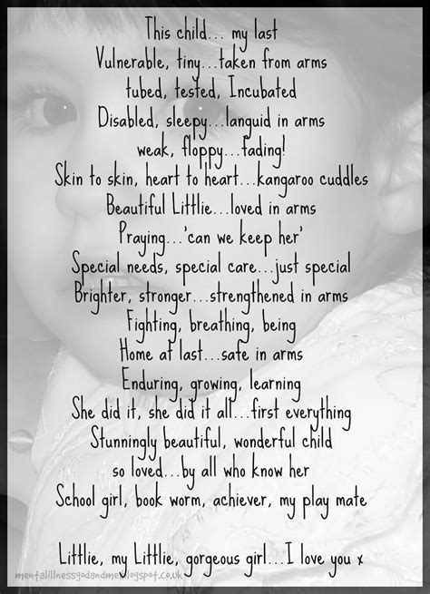 This Child Special Needs Poem