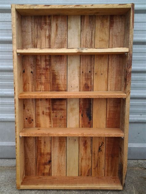 Garage Shelves Made From Pallet Wood Lightly Sanded And Oiled All