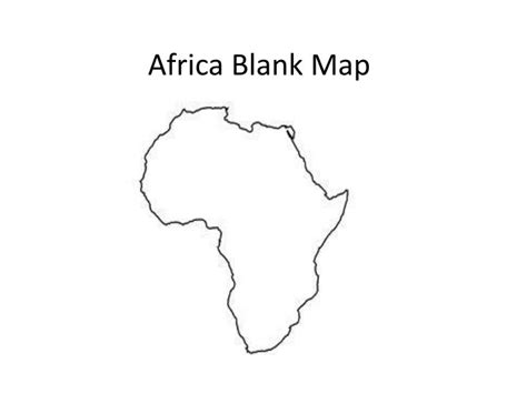 Blank map of africa, including country borders, without any text or labels. PPT - Africa Blank Map PowerPoint Presentation, free download - ID:2825360