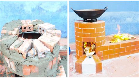 How To Make A Beautiful And Effective Wood Stove 2 In 1 From Bricks And
