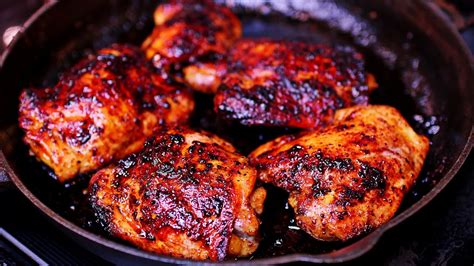 Easy Sweet And Spicy Baked Chicken Thighs Recipe Youtube