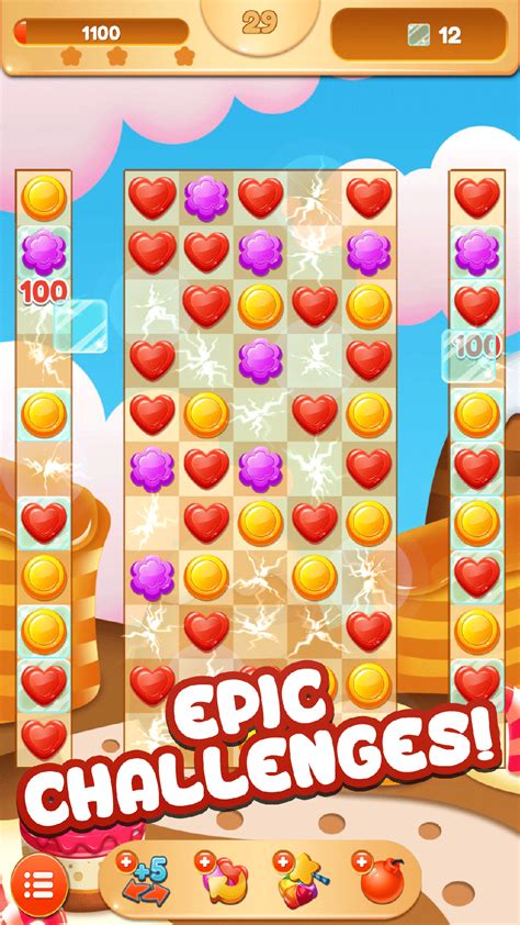 Sweet Candy Classic Crush Match 3 Puzzle Adventure Game For Adults