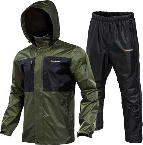 Rodeel Waterproof Fishing Rain Suit For Men Rain Gear Jacket And Trouser