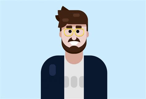 Digital Illustration Flat Design Character In Adobe Illustrator Mark