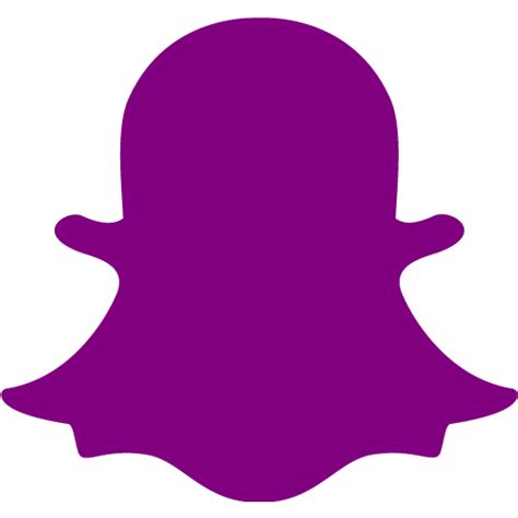 Purple Snapchat 2 Icon Free Purple Social Icons