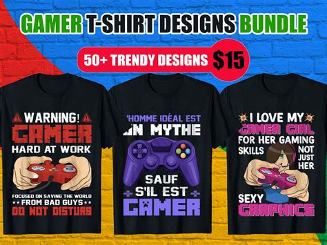 Editable Trendy Gamer T Shirts Editable Trendy Gamer T Shirts