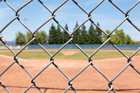 Baseball Field Through Fence Stock Photo Download Image Now Istock