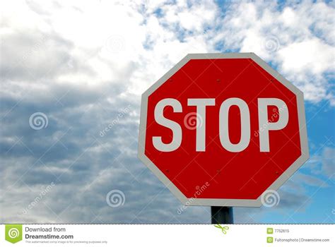 Stop Road Traffic Sign Stock Image Image Of Signage