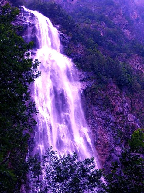 Purple Waterfall By Timetraveler4 On Deviantart